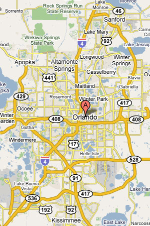 Orlando Golf Map